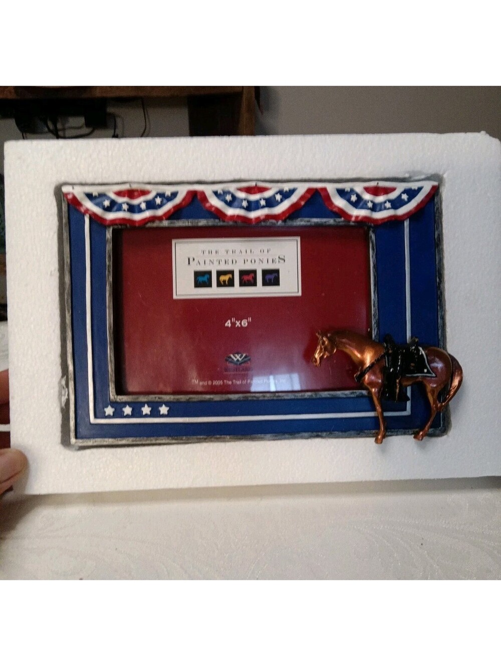 Trail of Painted Ponies FALLEN HEROES Patriotic Photo Frame 4x6 Westland NIB